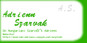 adrienn szarvak business card